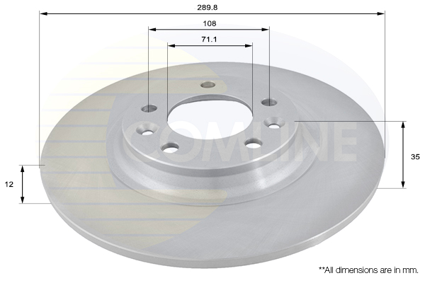 Disc frana COMLINE ADC1551