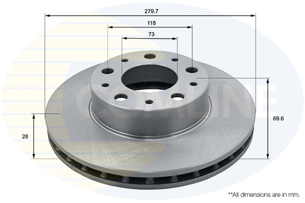 Disc frana COMLINE ADC1571V