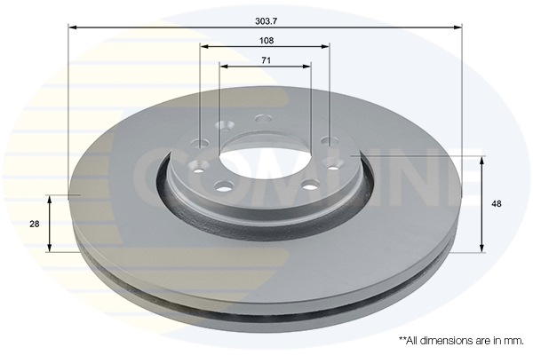 Disc frana COMLINE ADC1579V