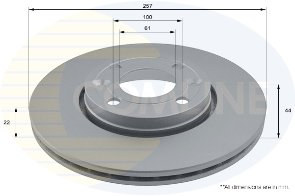 Disc frana COMLINE ADC1597V