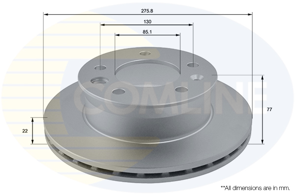 Disc frana COMLINE ADC1610V