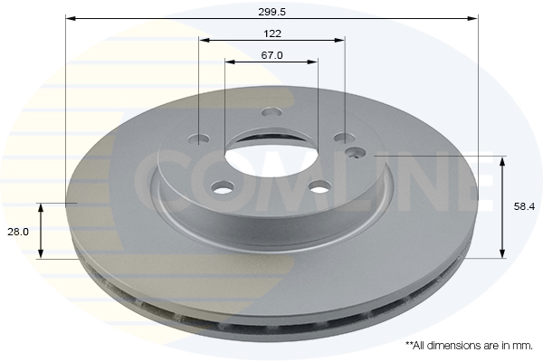 Disc frana COMLINE ADC1627V