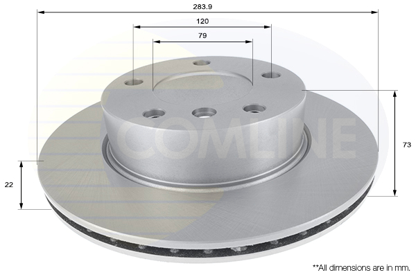 Disc frana COMLINE ADC1716V