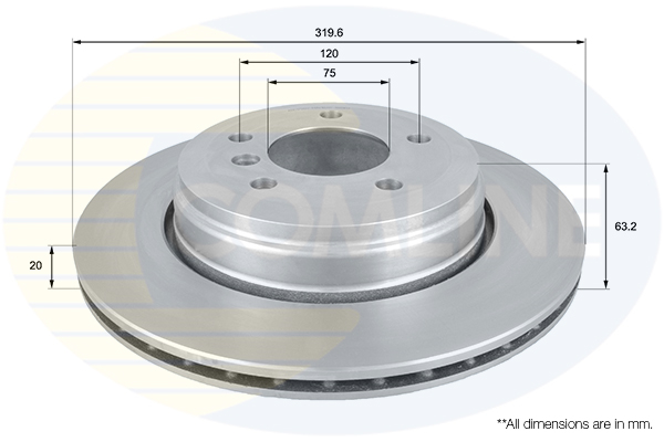Disc frana COMLINE ADC1726V