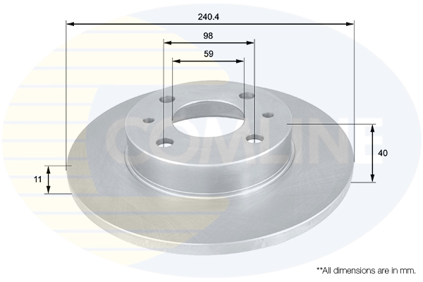 Disc frana COMLINE ADC1801