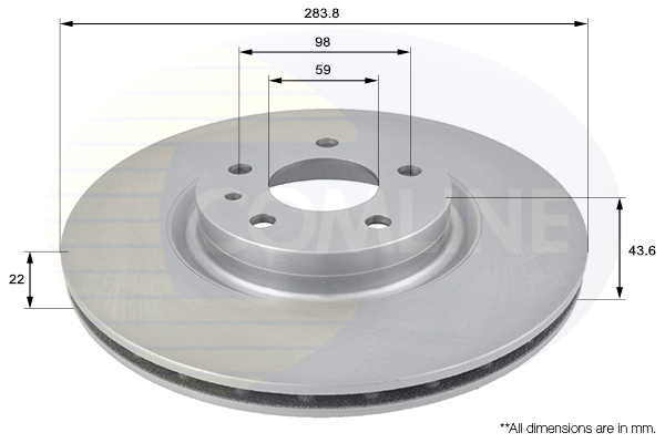 Disc frana COMLINE ADC1805V