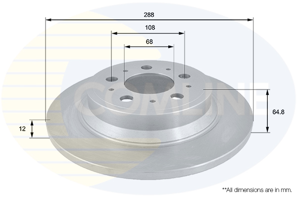 Disc frana COMLINE ADC1909