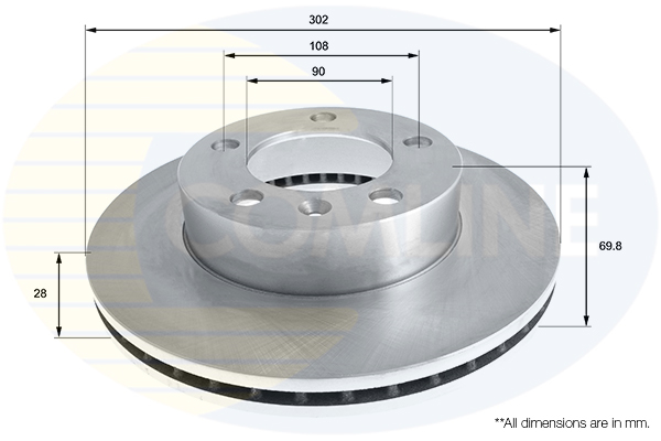 Disc frana COMLINE ADC2701V