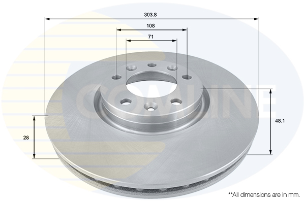Disc frana COMLINE ADC2711V
