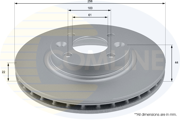 Disc frana COMLINE ADC2719V
