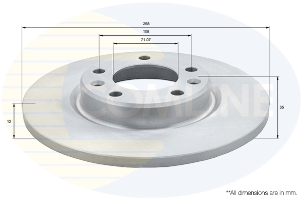 Disc frana COMLINE ADC2723