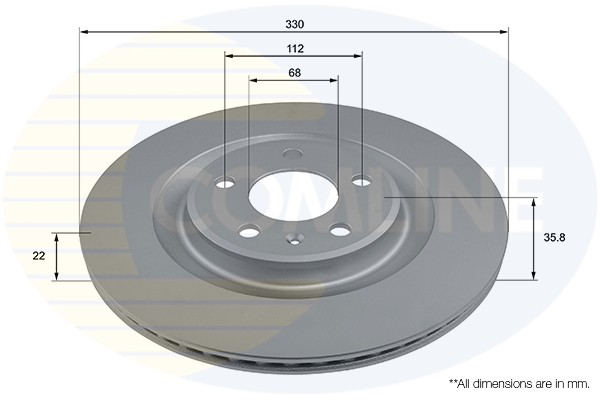 Disc frana COMLINE ADC2907V