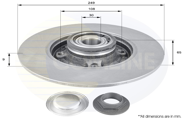 Disc frana COMLINE ADC3002