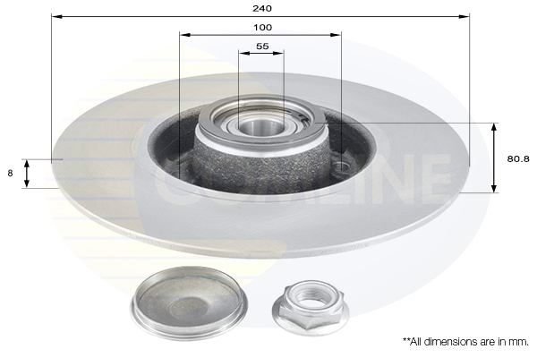 Disc frana COMLINE ADC3010