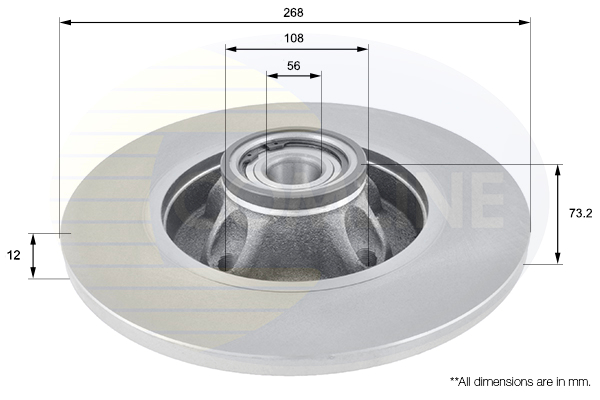 Disc frana COMLINE ADC3011