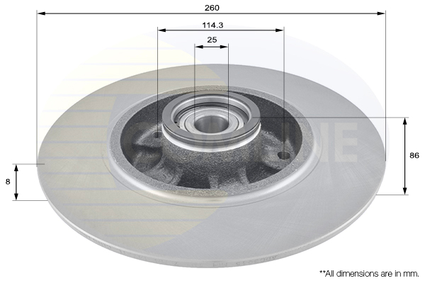 Disc frana COMLINE ADC3015