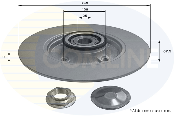 Disc frana COMLINE ADC3017