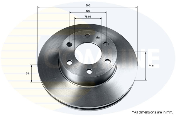 Disc frana COMLINE ADC9087V