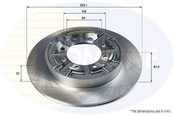 Disc frana COMLINE ADC9108
