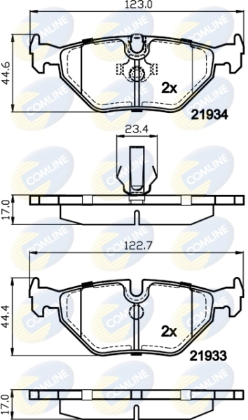 Placute frana COMLINE CBP01024