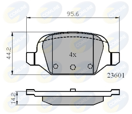 Placute frana COMLINE CBP01026
