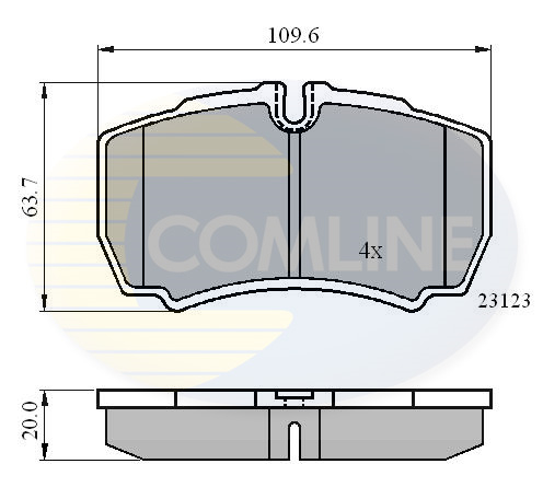 Placute frana COMLINE CBP01034
