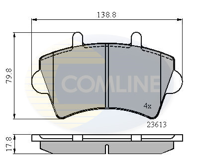 Placute frana COMLINE CBP01035