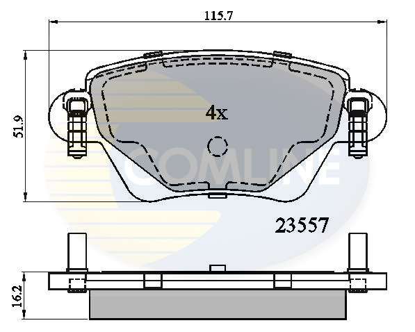 Placute frana COMLINE CBP01114