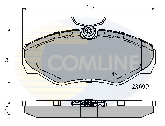Placute frana COMLINE CBP01127