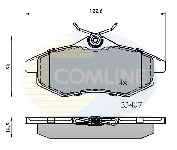 Placute frana COMLINE CBP01145