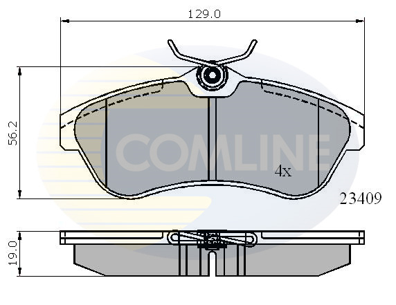 Placute frana COMLINE CBP01146