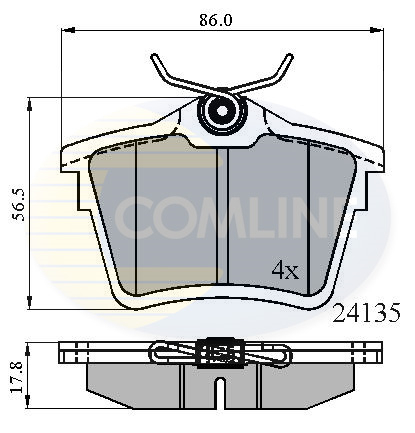 Placute frana COMLINE CBP01252