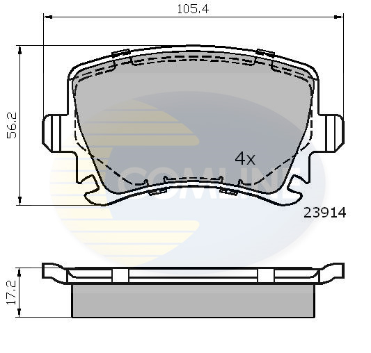 Placute frana COMLINE CBP01284