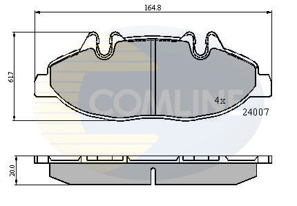 Placute frana COMLINE CBP01305