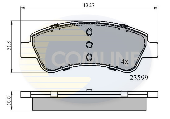 Placute frana COMLINE CBP01525