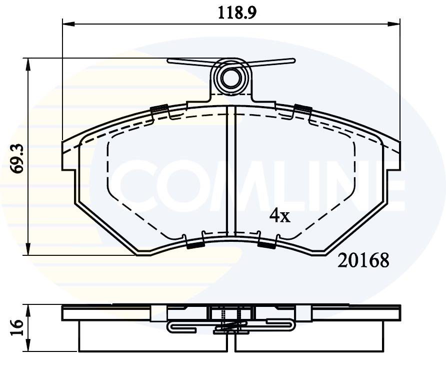 Placute frana COMLINE CBP0152