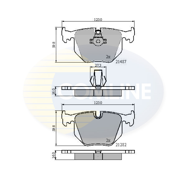Placute frana COMLINE CBP01547