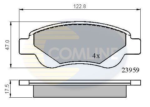 Placute frana COMLINE CBP01552