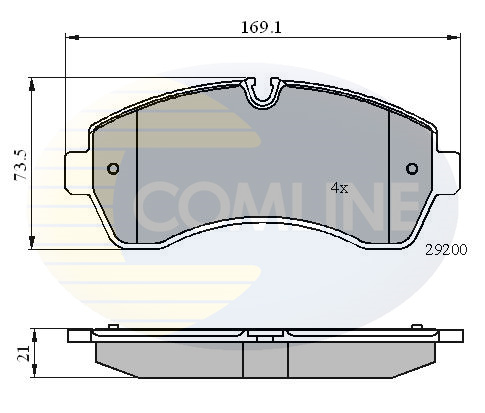 Placute frana COMLINE CBP01569