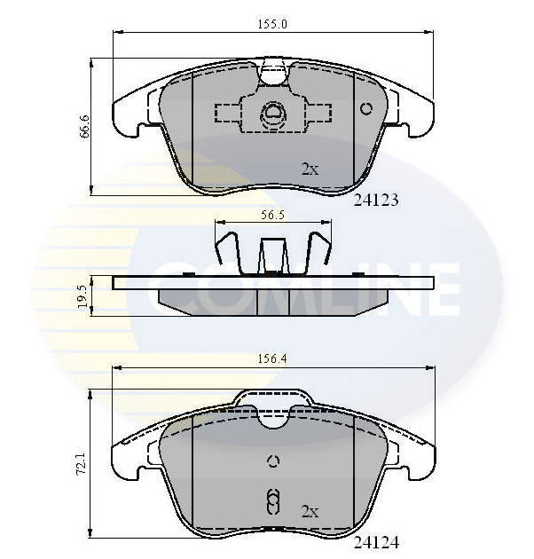 Placute frana COMLINE CBP01591