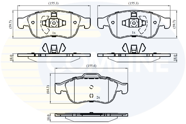 Placute frana COMLINE CBP01677