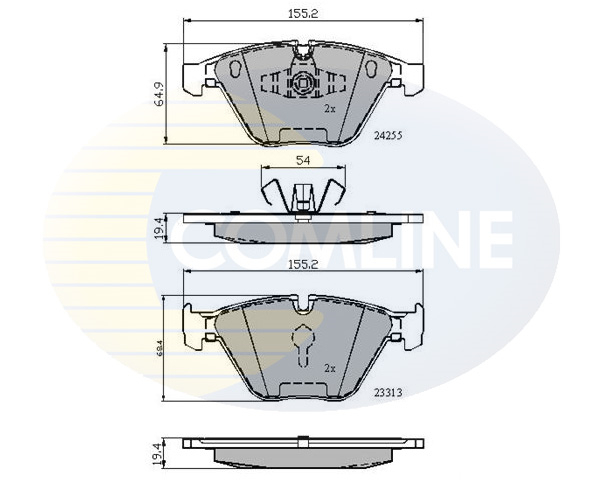 Placute frana COMLINE CBP01700