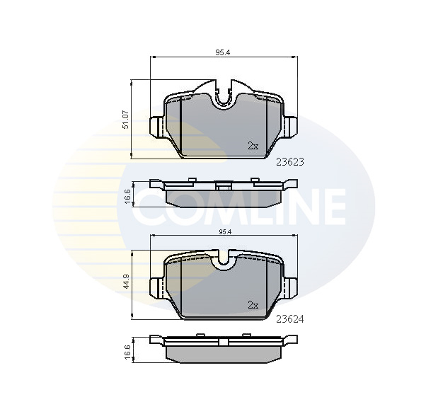 Placute frana COMLINE CBP01710