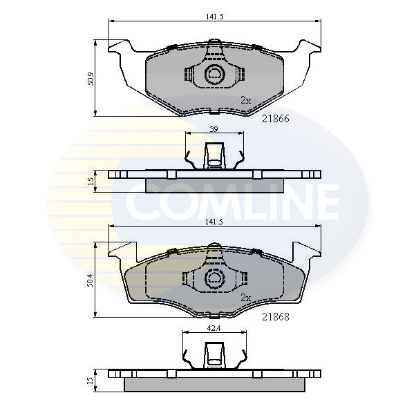 Placute frana COMLINE CBP0180