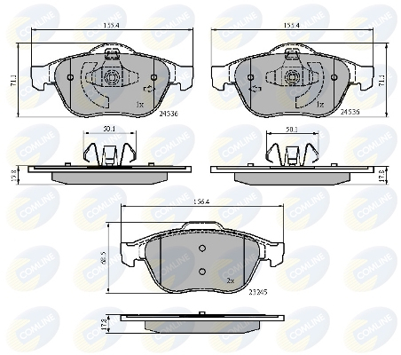 Placute frana COMLINE CBP02019