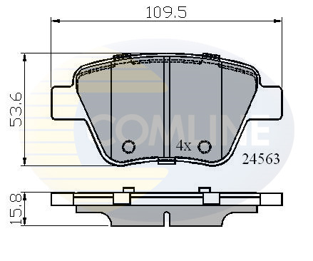Placute frana COMLINE CBP02022