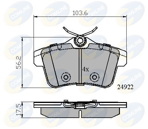 Placute frana COMLINE CBP02045
