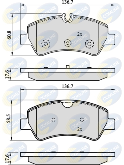 Placute frana COMLINE CBP02143