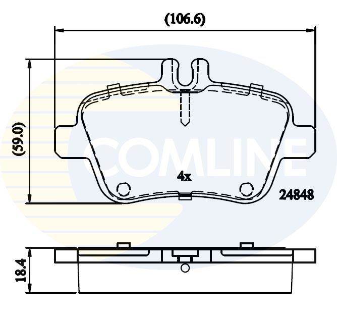 Placute frana COMLINE CBP02209