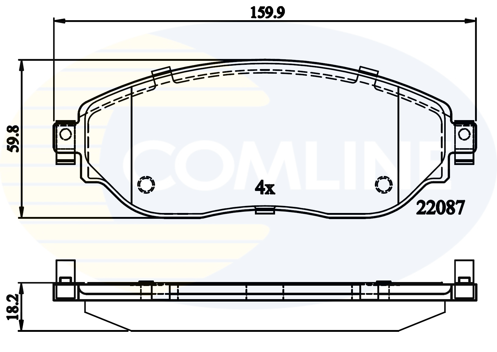 Placute frana COMLINE CBP02285